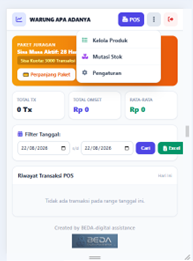Menu Dashboard POS