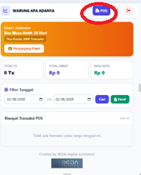 Tombol POS Dashboard